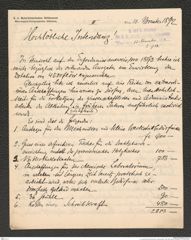 k.k. naturhistorisches Hofmuseum, Intendanzakten 1885-1896 (Hauer), Aktenzahl Z.714/1892, Seite 19